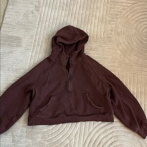 Half-Zip Crop Hoodie